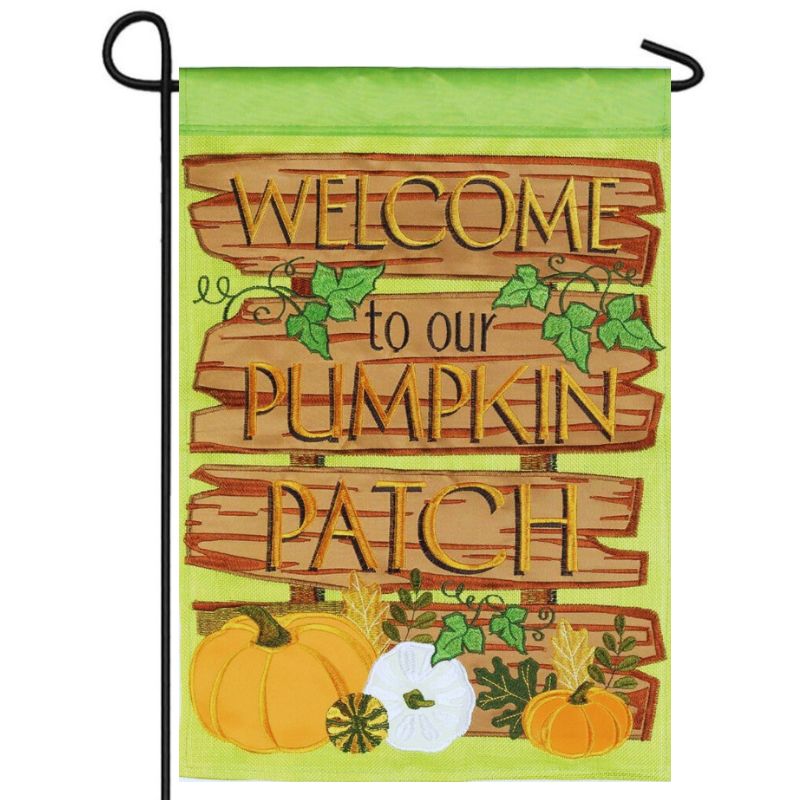 Welcome Pumpkin Patch Garden Flag